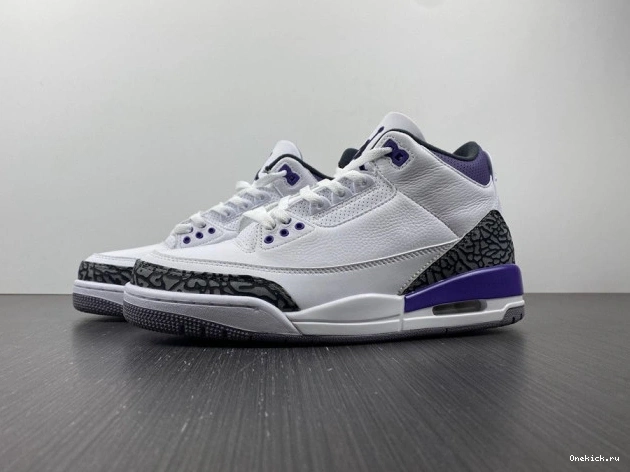 One Kick 3 Iris' 'Dark Jordan CT8532-105 Air Retro 0715